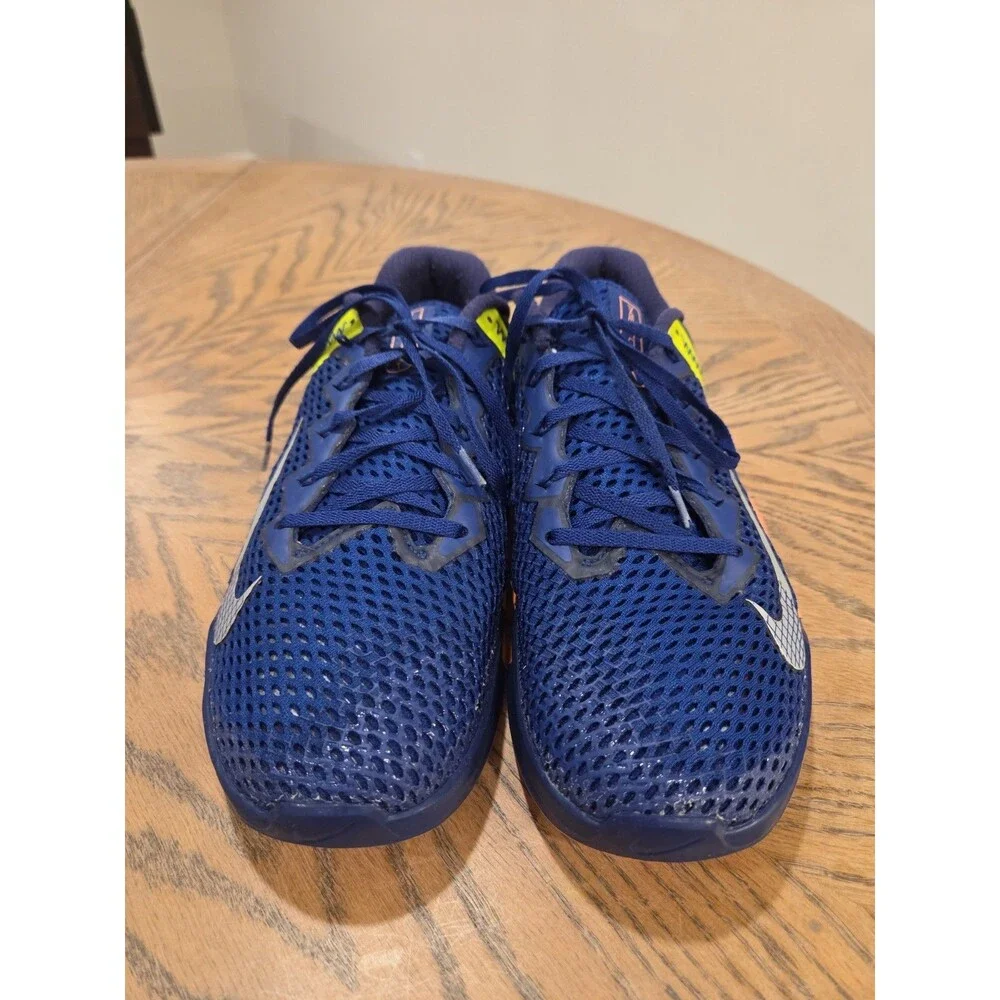 Nike Metcon 6 Mens 11 Royal Blue Bright Mango CrossFit Training weightlifting